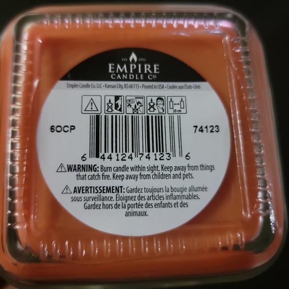 Entice Aromas Limited Edition Apple Peach Medley 16oz Glass Jar Candle - Picture 6 of 7